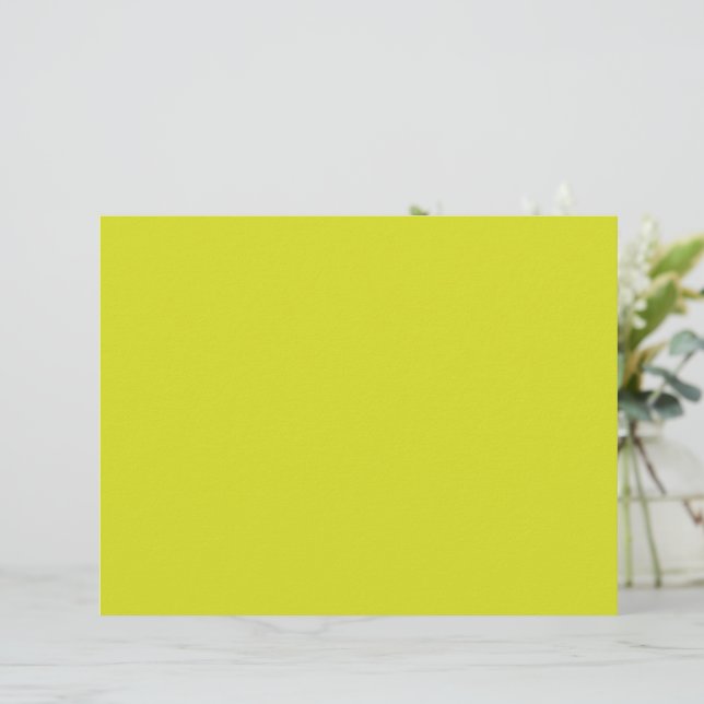 En-tête De Lettre Flat Yellow Background – Back-to-School Texture (Debout devant)