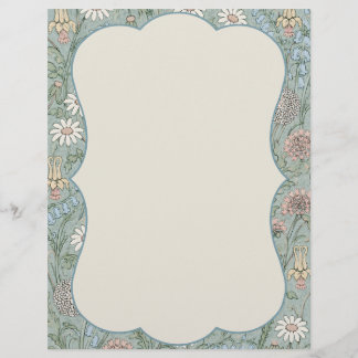 En-tête De Lettre Fleur sauvage Cottagecore vintage