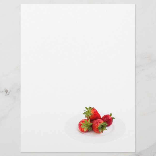 En-tête De Lettre Fraises (Devant)