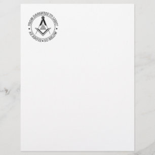 En-tête De Lettre Freemasonry symbol