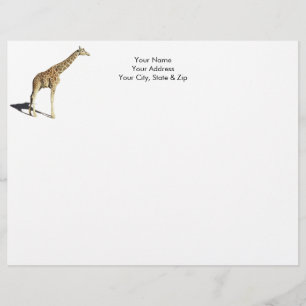 En-tête De Lettre Giraffe