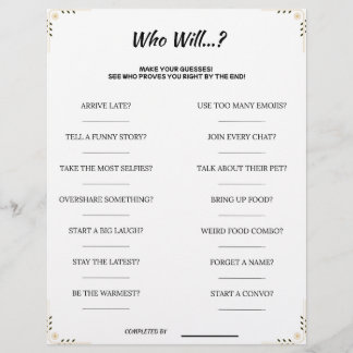 En-tête De Lettre Guess Who Game – Funny & Cute Printable Party Acti