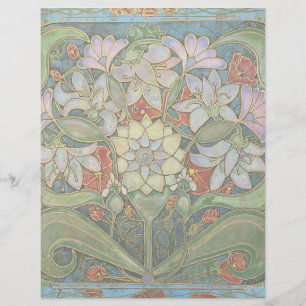 En-tête De Lettre Harmonie en fleurs