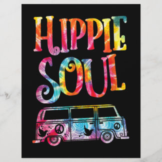 En-tête De Lettre Hippie Tie Dye Van Hippie Soul
