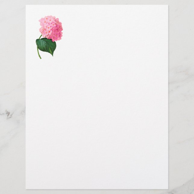 En-tête de lettre Hydrangea (Devant)