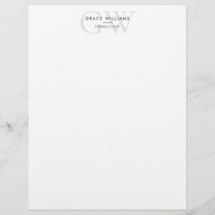En-tête De Lettre Initiales Monogrammes minimalistes Professionnels