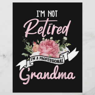 En-tête De Lettre Je ne suis pas à la retraite Je suis une grand-mèr