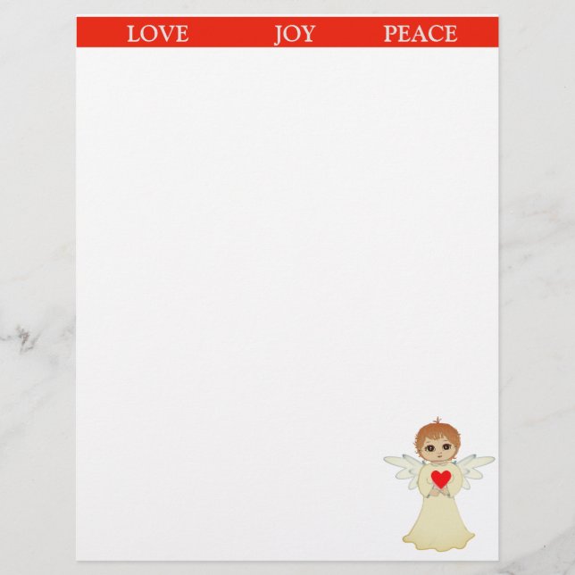 En-tête De Lettre Joli Petit Ange (Devant)
