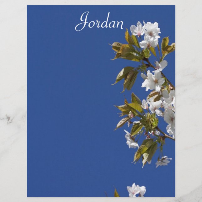 En-tête de lettre Jordan Blossom (Devant)