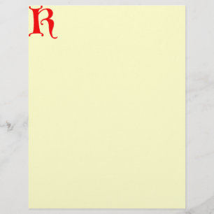 En-tête de lettre K
