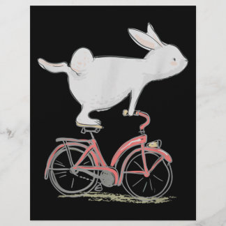 En-tête De Lettre Lapin Mignonne Sur Vélo Vélo Vélo Vélo Vélo