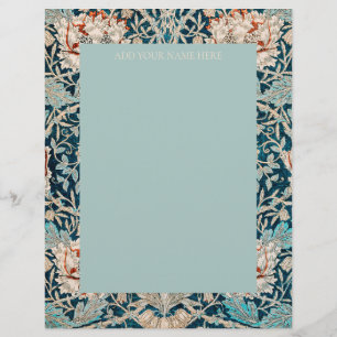 EN-TÊTE DE LETTRE LETTERHEAD : WILLIAM MORRIS : "TULIPS"