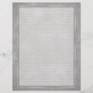 En-tête de lettre Lignes facultatives avec cadre v