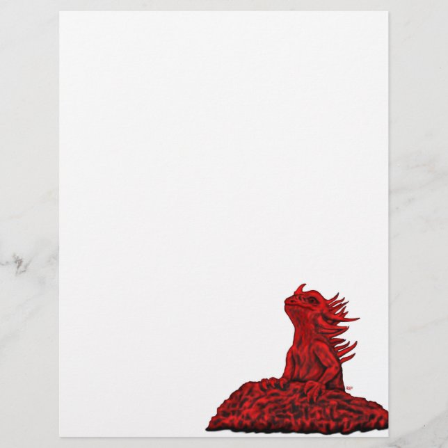 En-tête De Lettre Little red Dragon (Devant)