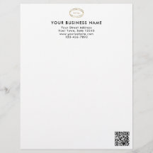 Logo de société de code QR noir minimaliste modern