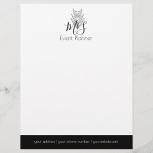 En-tête De Lettre Logo Professionnel - Planificateur d'événements mi