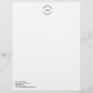 En-tête De Lettre Logo professionnel simple personnalisable