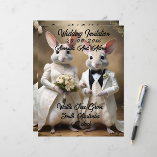 En-tête De Lettre "Love Hops Down Under : A Bilby Mariage Celebratio