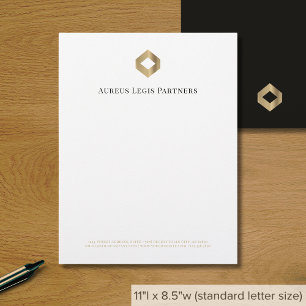 En-tête De Lettre Luxe minimaliste moderne