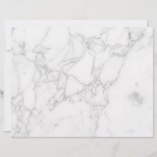 En-tête De Lettre Marbre Blanc (Devant)
