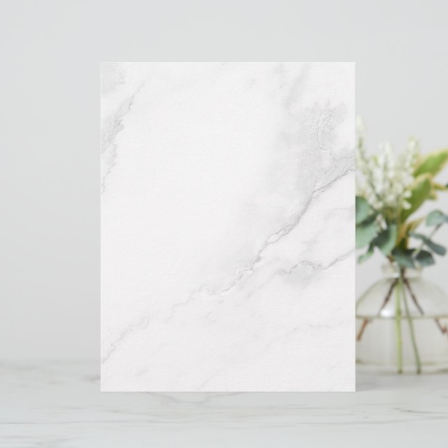 En-tête De Lettre Marbre Blanc (Debout devant)