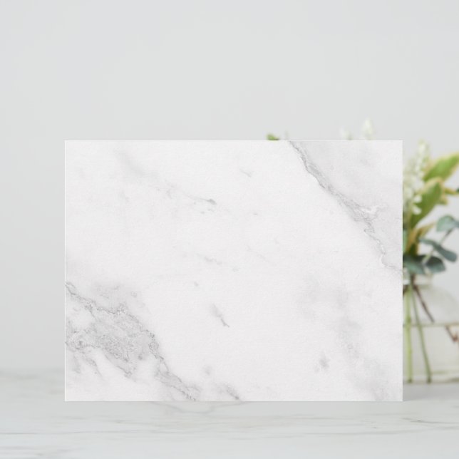 En-tête De Lettre Marbre Blanc (Debout devant)