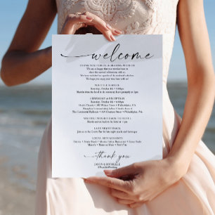 En-tête De Lettre Mariage Bienvenue Et Lettre Itinéraire 8,5 x 11