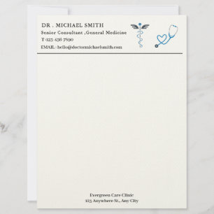 En-tête De Lettre Médecin personnalisé
