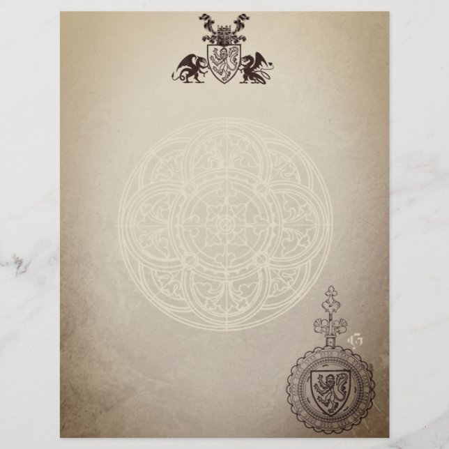 En-tête De Lettre Médiéval (Devant)