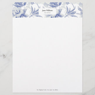 En-tête De Lettre Membrete Magnolias azules