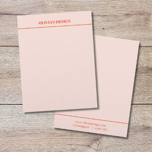 En-tête De Lettre Minimaliste Élégant Pastel Ligne