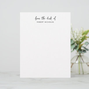 En-tête De Lettre Minimaliste Moderne De La Part De Personnalisé