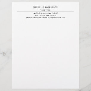 En-tête De Lettre Minimaliste Moderne Professionnel Créatif