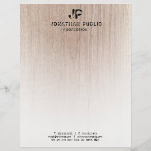 En-tête De Lettre Modèle de texte en relief Monogramme