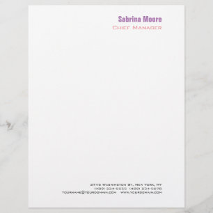 En-tête De Lettre Moderne minimaliste professionnel simple