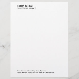 En-tête De Lettre Moderne minimaliste simple entreprise