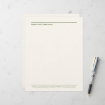 Moderne Papier à Lettre Abstrait Lignes Designer C