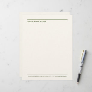 En-tête De Lettre Moderne Papier à Lettre Abstrait Lignes Designer C