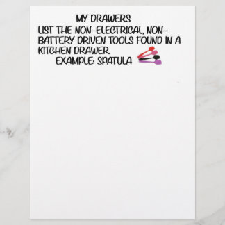 EN-TÊTE DE LETTRE MON JEU DE DESSINS DE CUISINE