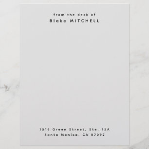 En-tête De Lettre Monogramme de papeterie personnalisée unique