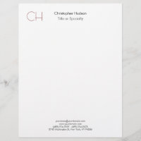 Monogramme initial minimaliste moderne Plaque simp