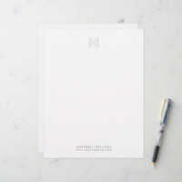 Monogramme moderne simple Personnalisé Professionn