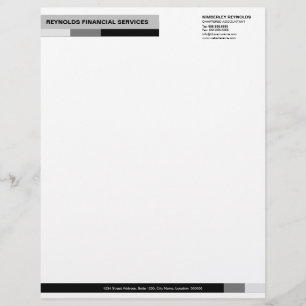 En-tête De Lettre Monogramme professionnel Lettre d'affaires noire g