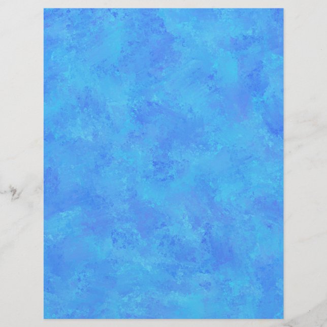 En-tête De Lettre Motif Abstrait bleu (Devant)
