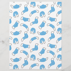 En-tête De Lettre motif de masque Médicale
