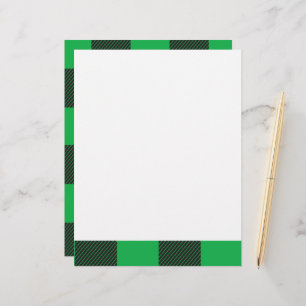 En-tête De Lettre Motif vert