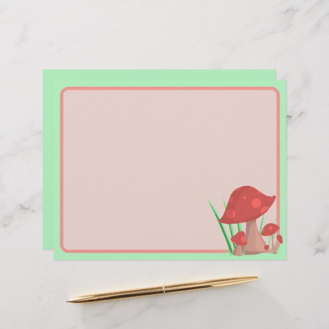 En-tête De Lettre Mushie Garden (Devant/Arrière en situation)