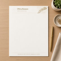 Mustard Olive Branch Minimalist Business Logo