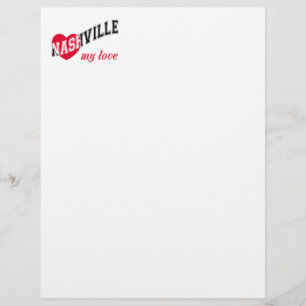 En-tête De Lettre Nashville mon amour