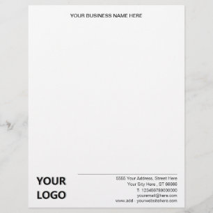 En-tête De Lettre Nom du logo de l'entreprise Code QR Info Adresse e
